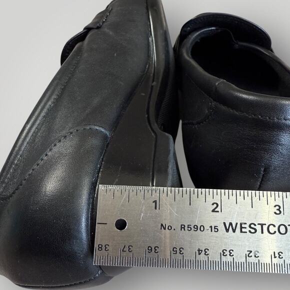SAS Leather Tripad Loafers Low Wedge Heel Comfort Shoes Slip On Size 9M Black - Picture 13 of 15